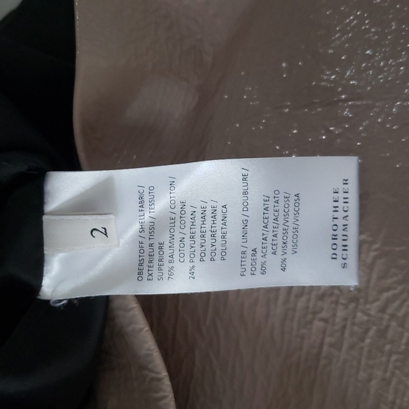 Dorothee Schumacher faux leather like skirt nude light pink size 2 - Picture 10 of 11